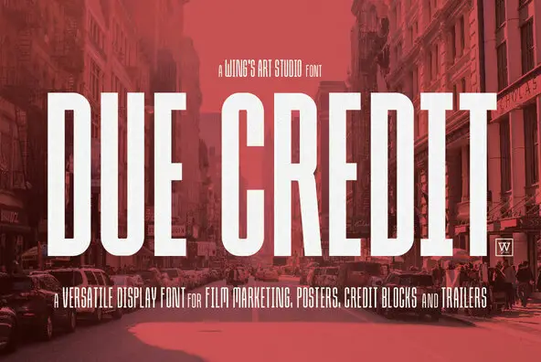Due Credit Font