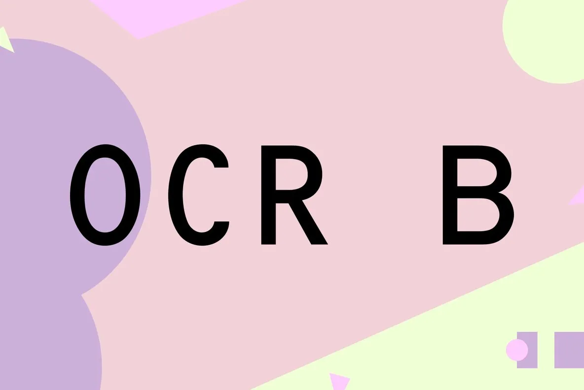 OCR B Letterpress