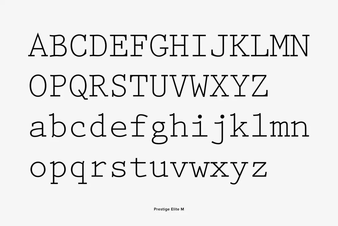 Prestige Elite Font - Fontpath