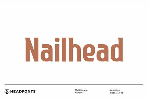 Nailhead Typeface Font