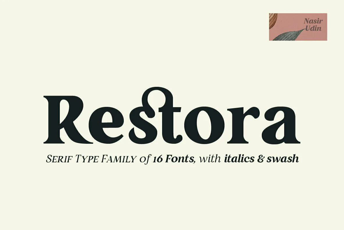 restora neue font free download