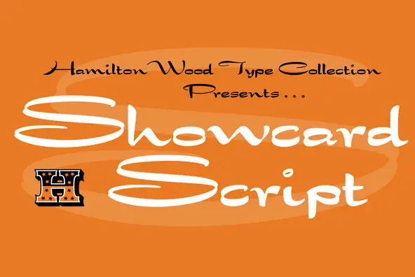 HWT Showcard Script Font