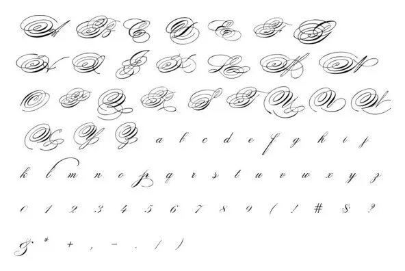 Spencerian Palmer Penmanship PRO Font - YouWorkForThem