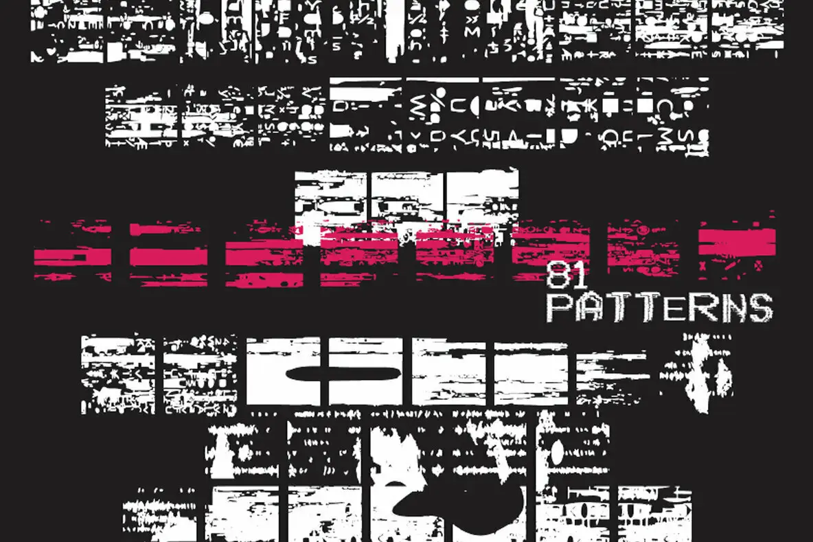 Glitch Patterns Font Fontpath