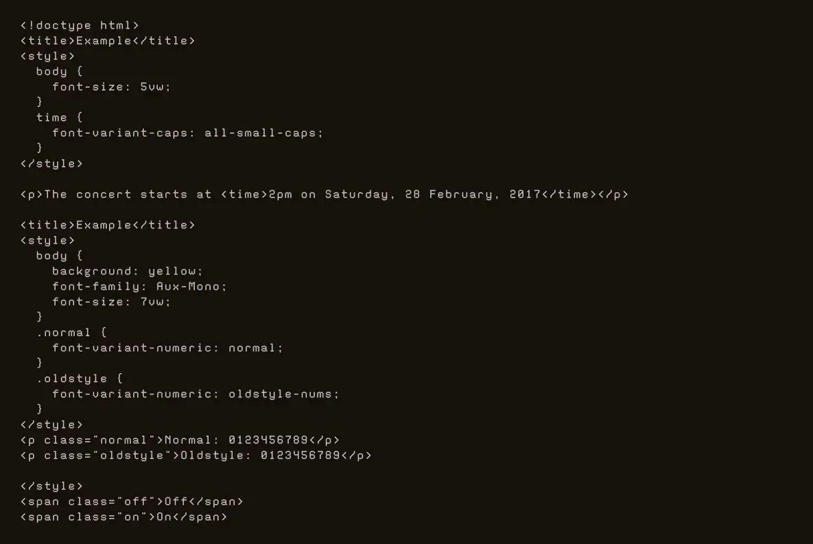 Aux Mono Font - YouWorkForThem