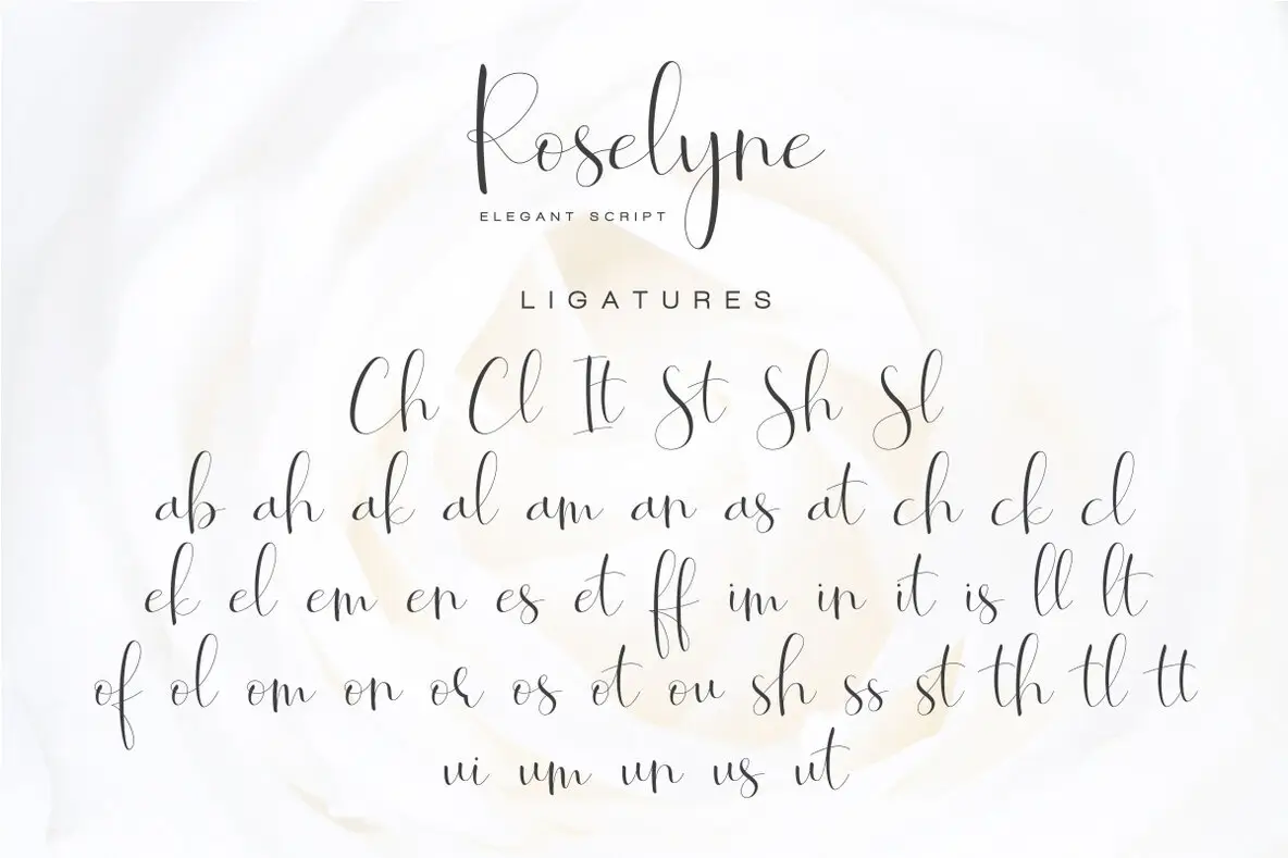 Rodelyn Lettering Roselyne Font - YouWorkForThem