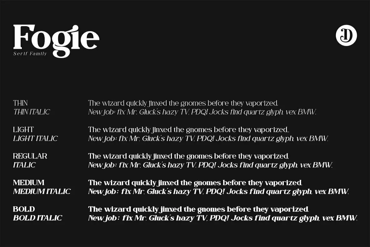 Fogie Font - YouWorkForThem