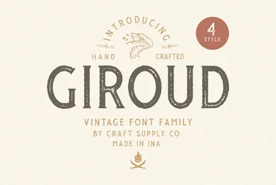 Giroud Vintage Font Family