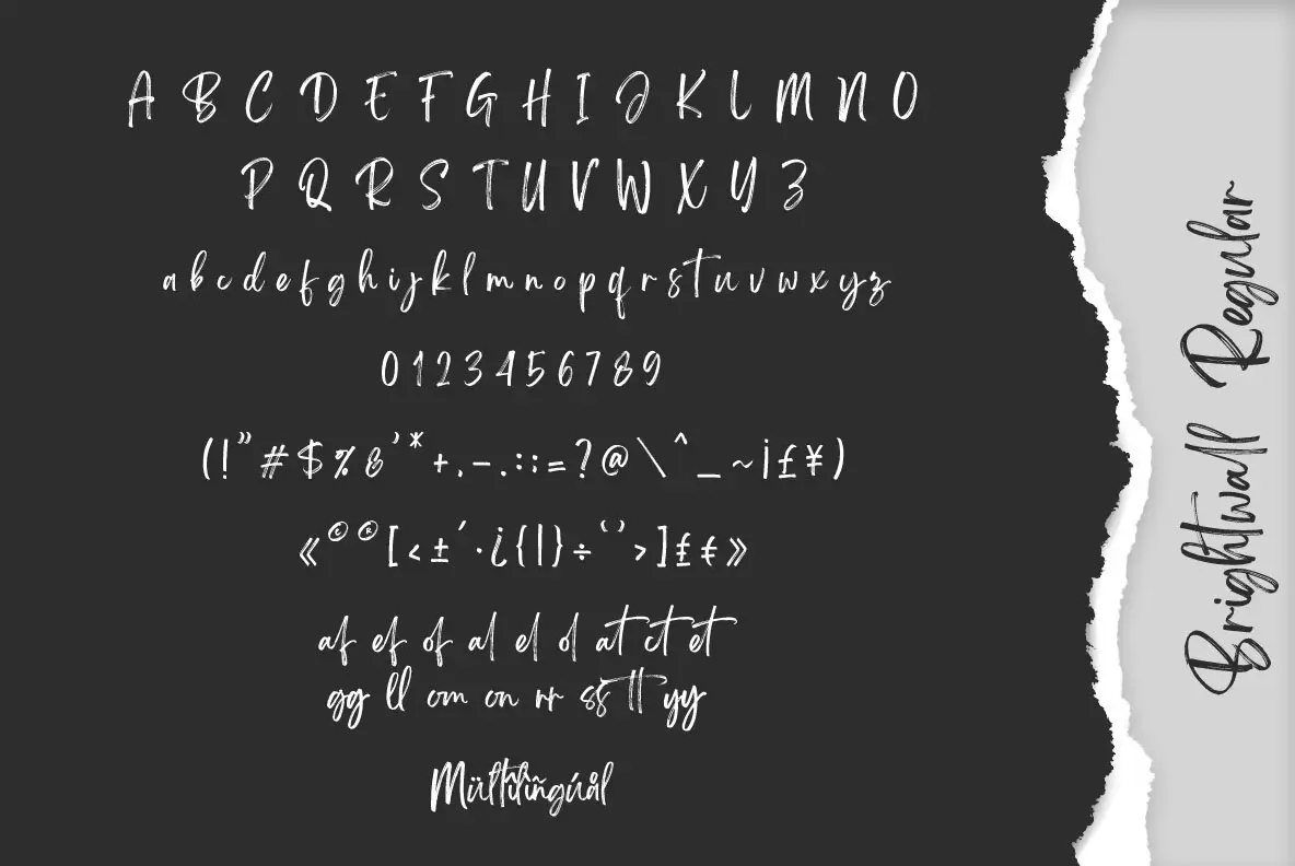Brightwall Brightwall Font - FontPath