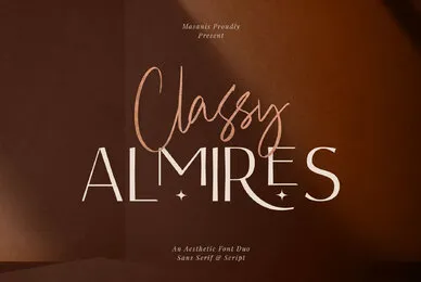 Classy Almires Font Duo