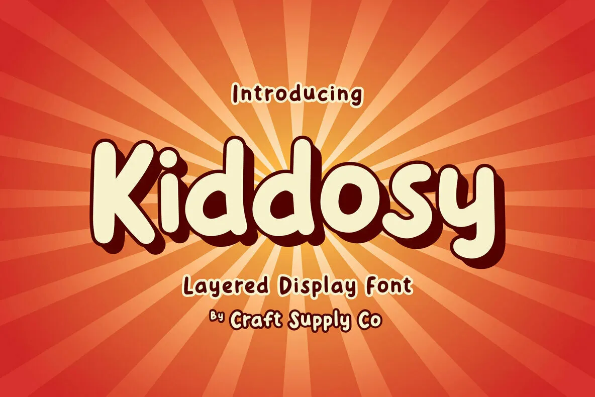 Kiddosy - Layered Display Font