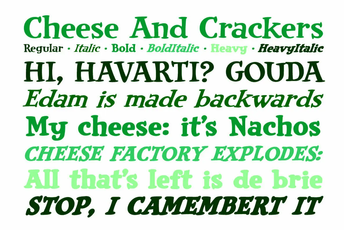 Cheese and Crackers Font FontPath