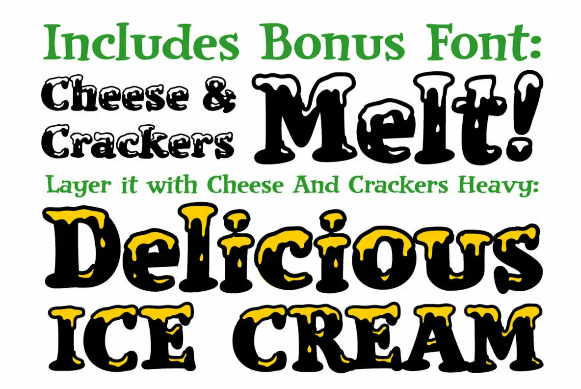 Cheese and Crackers Font YouWorkForThem