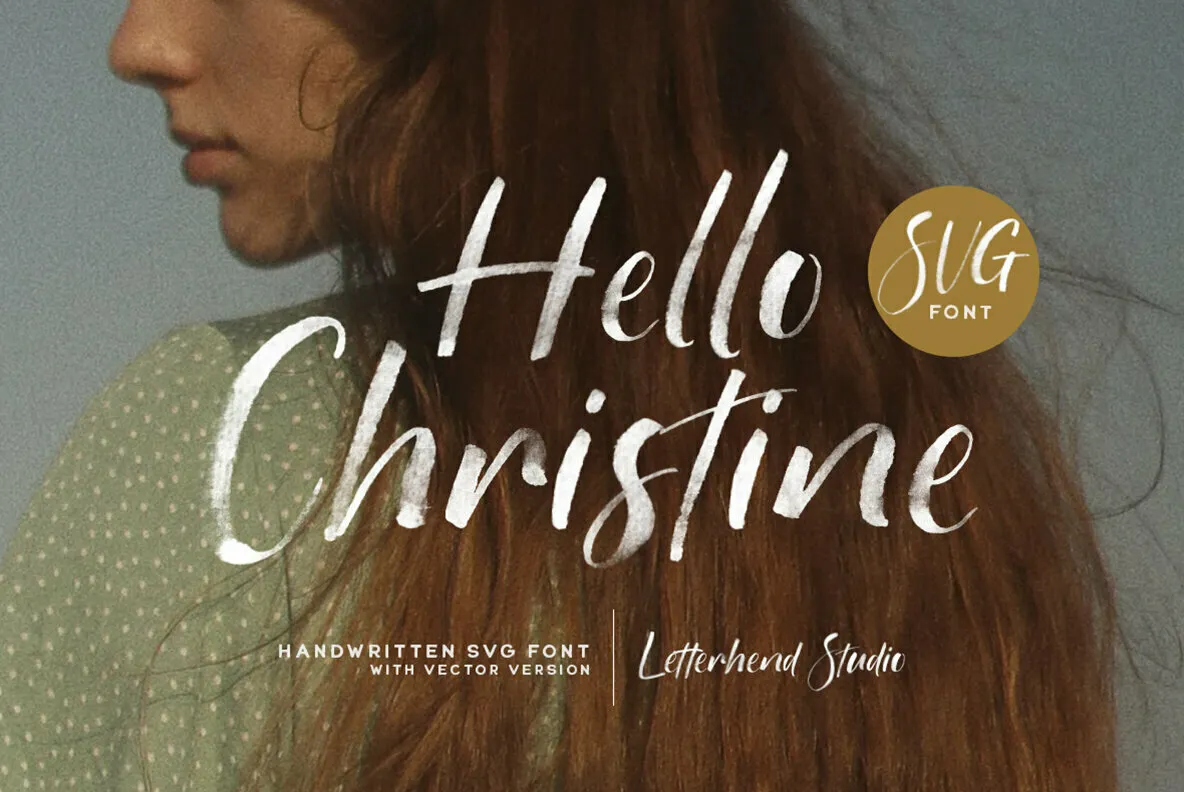 Hello Christine SVG Font