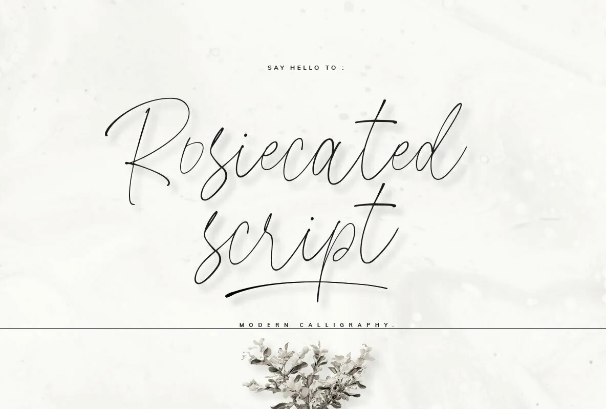 Rosiecated Script