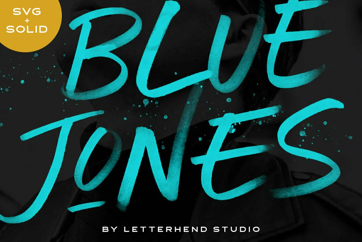Blue Jones - SVG Font