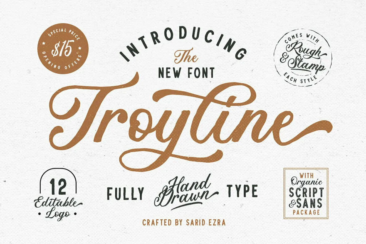 Troyline Font Duo