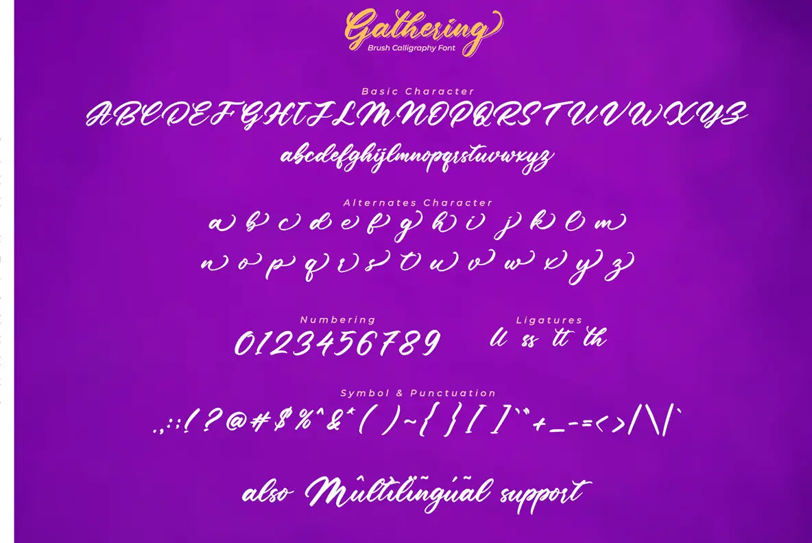Gathering Font - YouWorkForThem