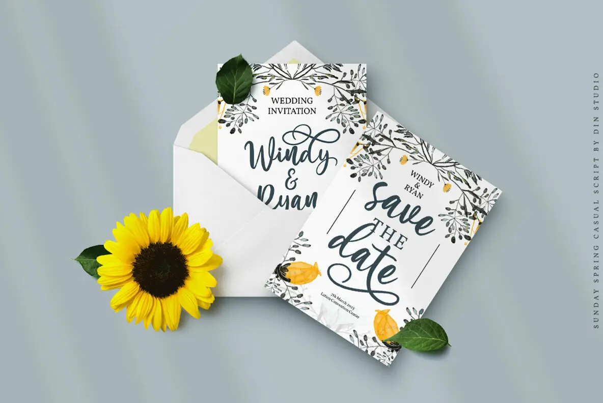 Sunday Spring Type Sunday Spring Font - YouWorkForThem
