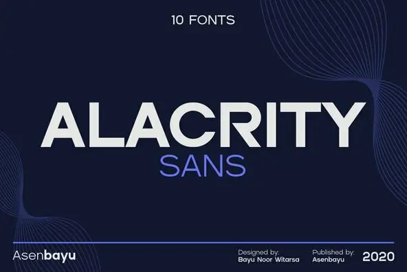 Alacrity Sans Font