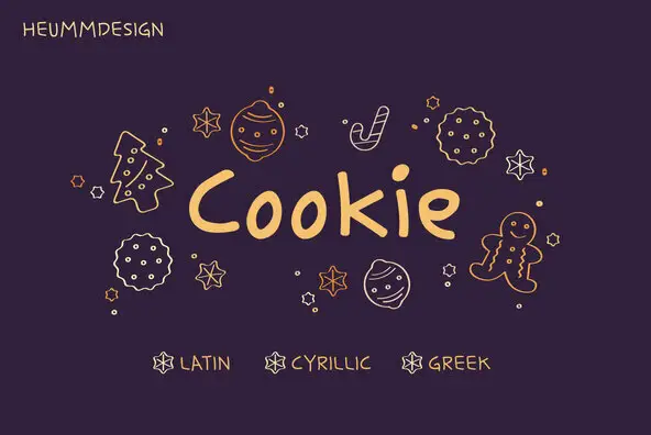 HU Cookie Font