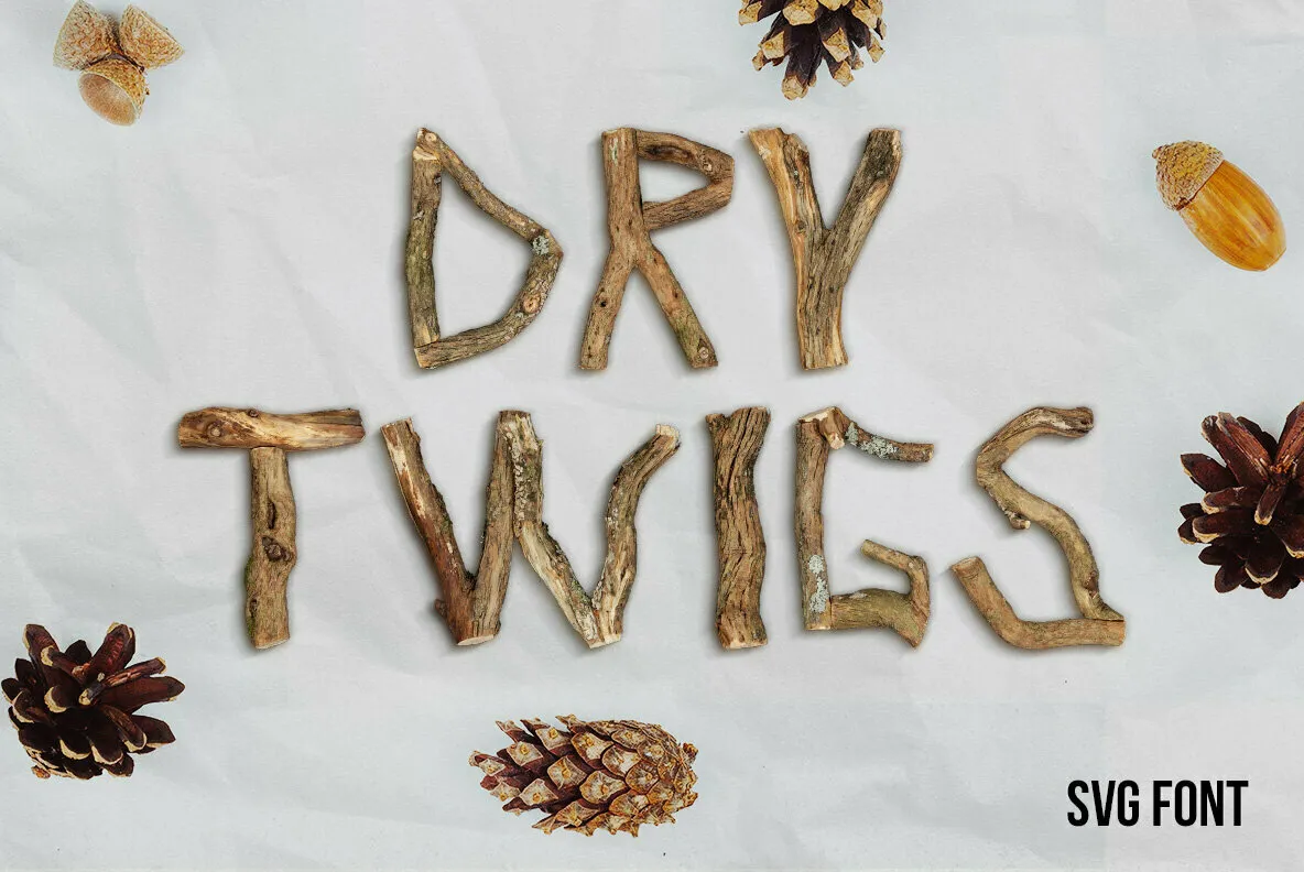 Dry Twigs V2 SVG Font