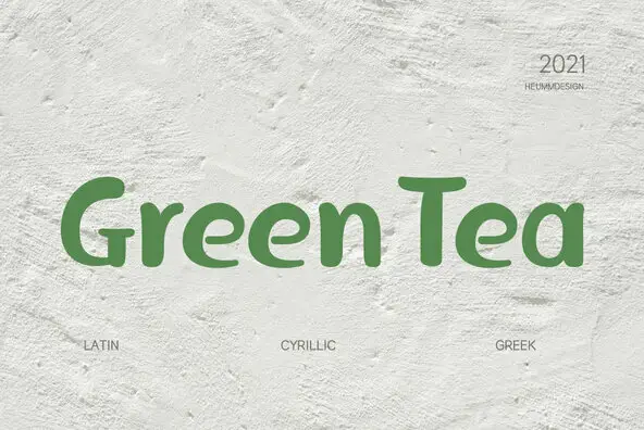 HU Green Tea Font