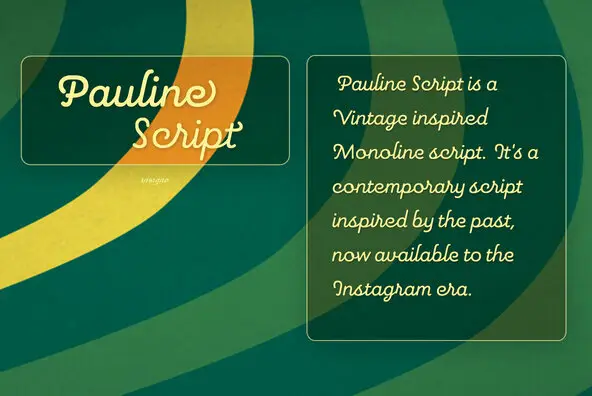 Pauline Script Font