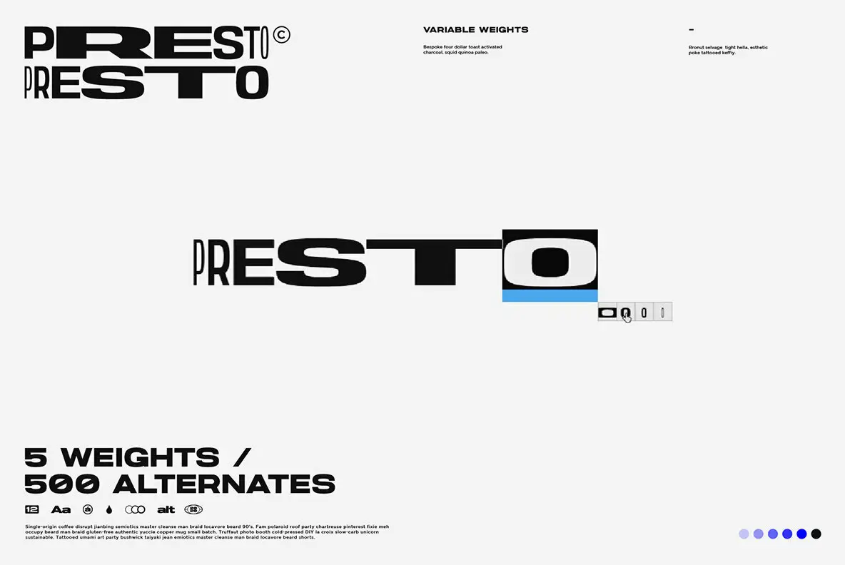 Presto Font YouWorkForThem