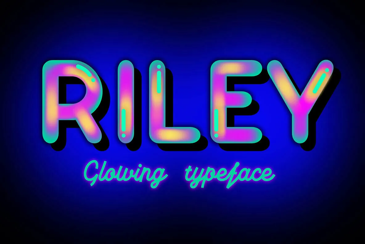 Riley Wow Font - YouWorkForThem