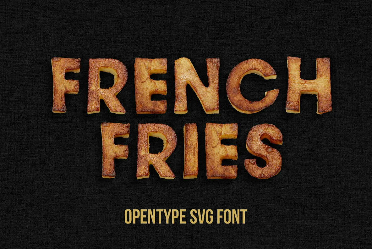Fried Potatoes SVG Font