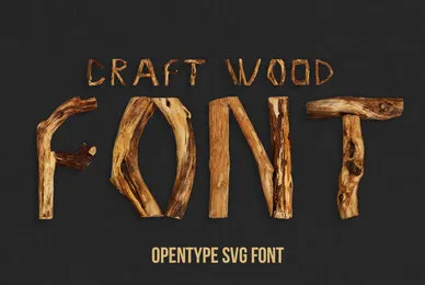 Craft Wood SVG Font
