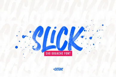Slick SVG Brush Font