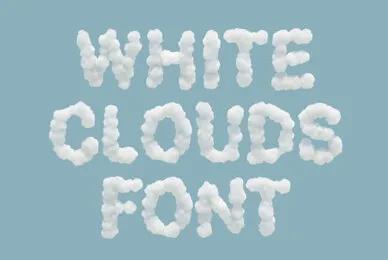 White Clouds SVG Font