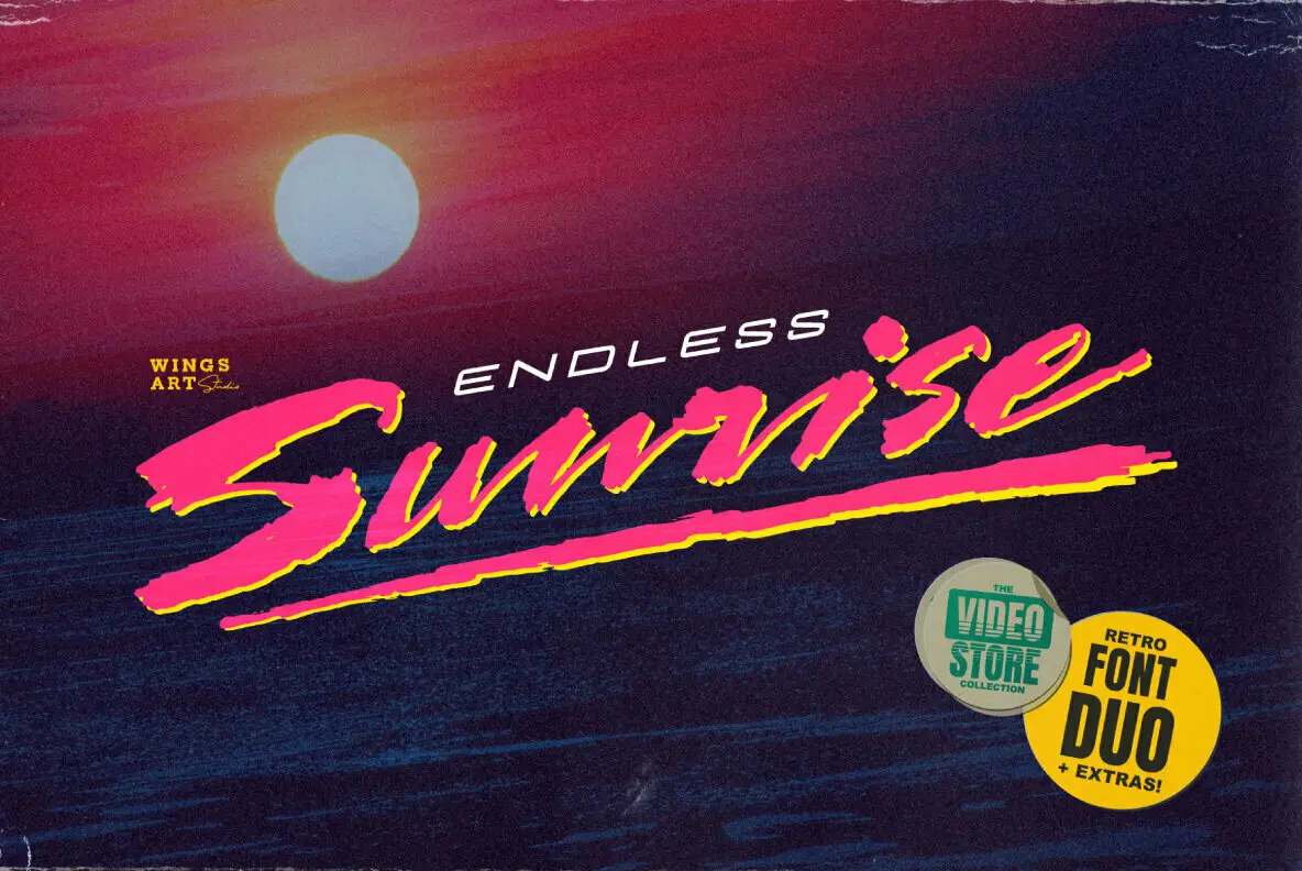 Endless Sunrise Font Duo