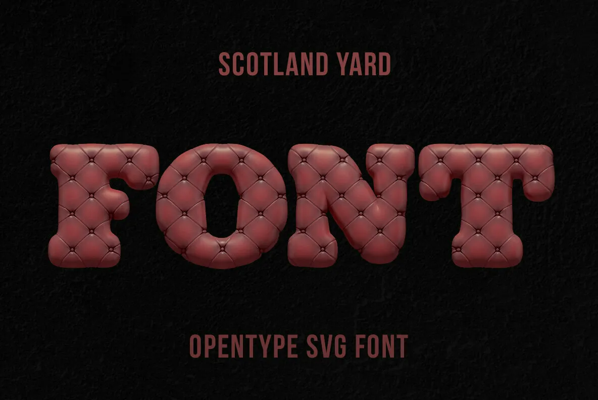 Scotland Yard SVG Font