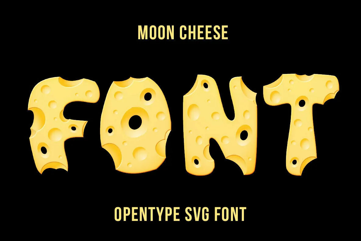 Moon Cheese SVG Font