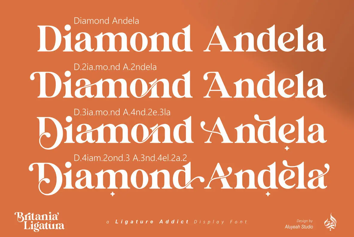 Britania Ligatura Font YouWorkForThem