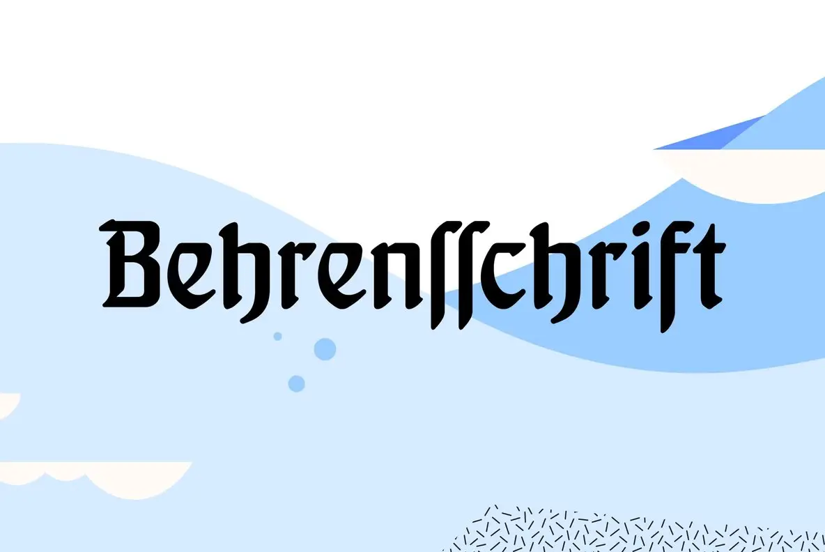 FontForum Behrens Schrift