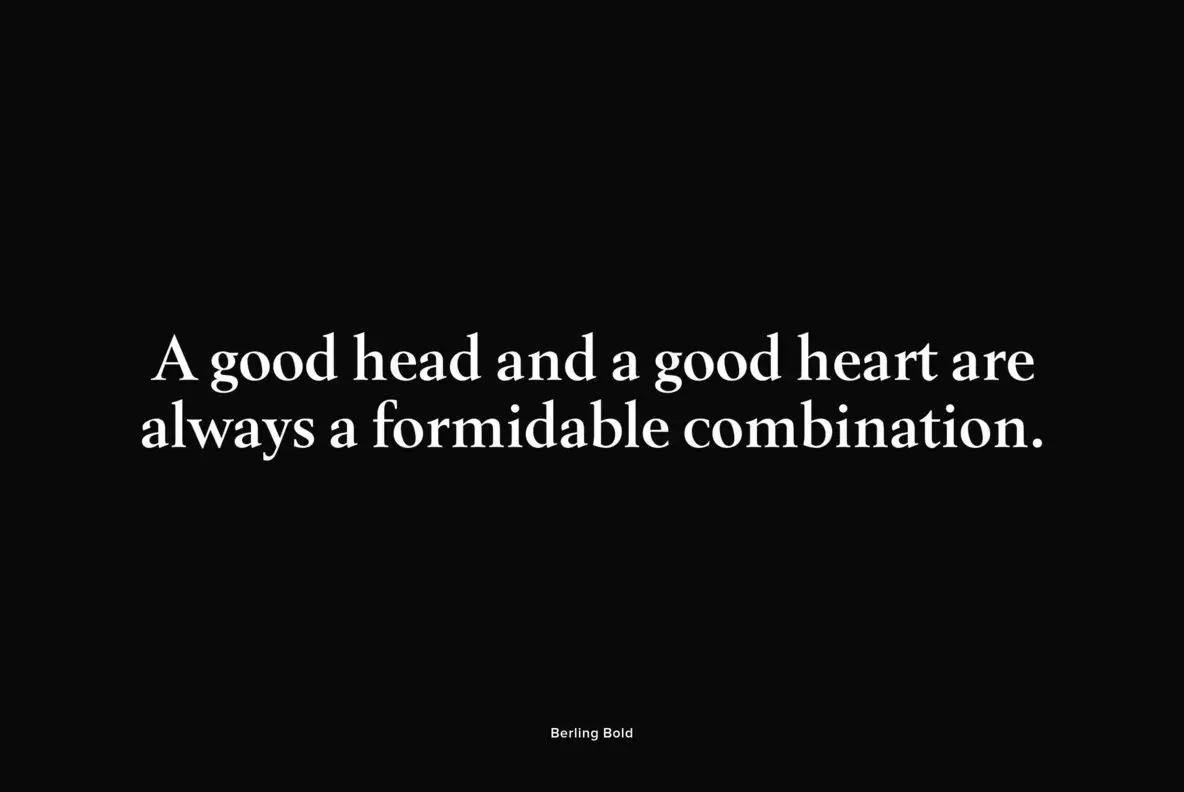 Berling Font YouWorkForThem