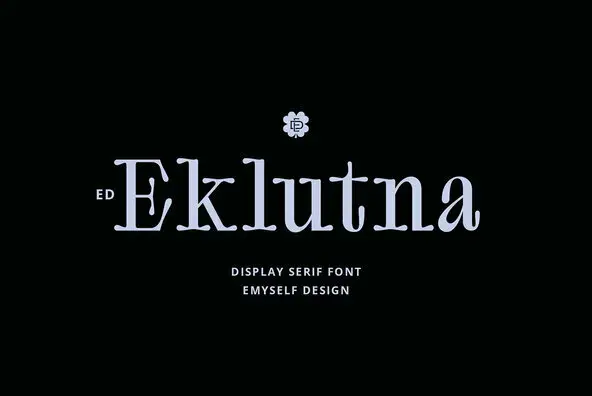 ED Eklutna Font