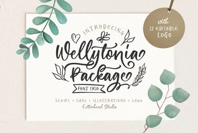 Wellytonia Package Font Trio