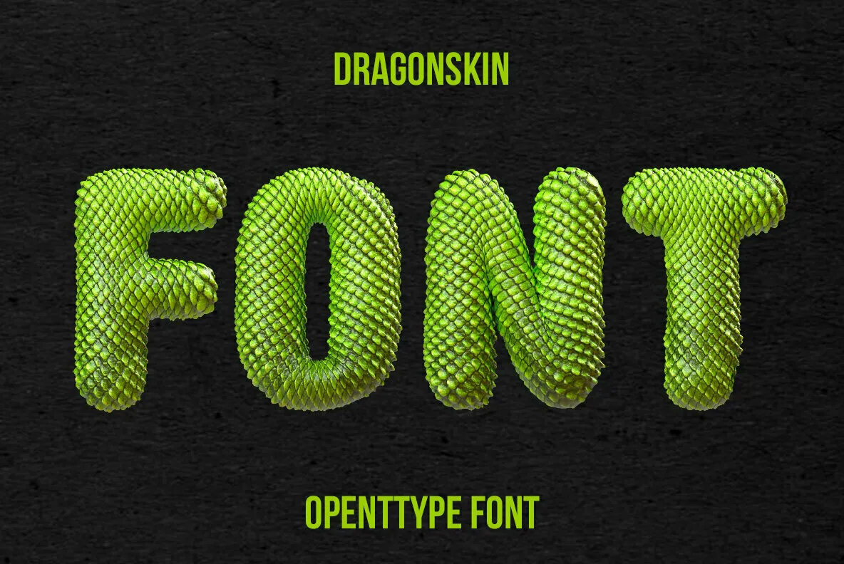 Dragonskin SVG Font