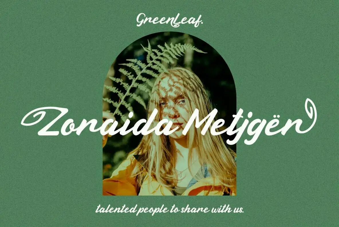 Green Leaf Font - Fontpath