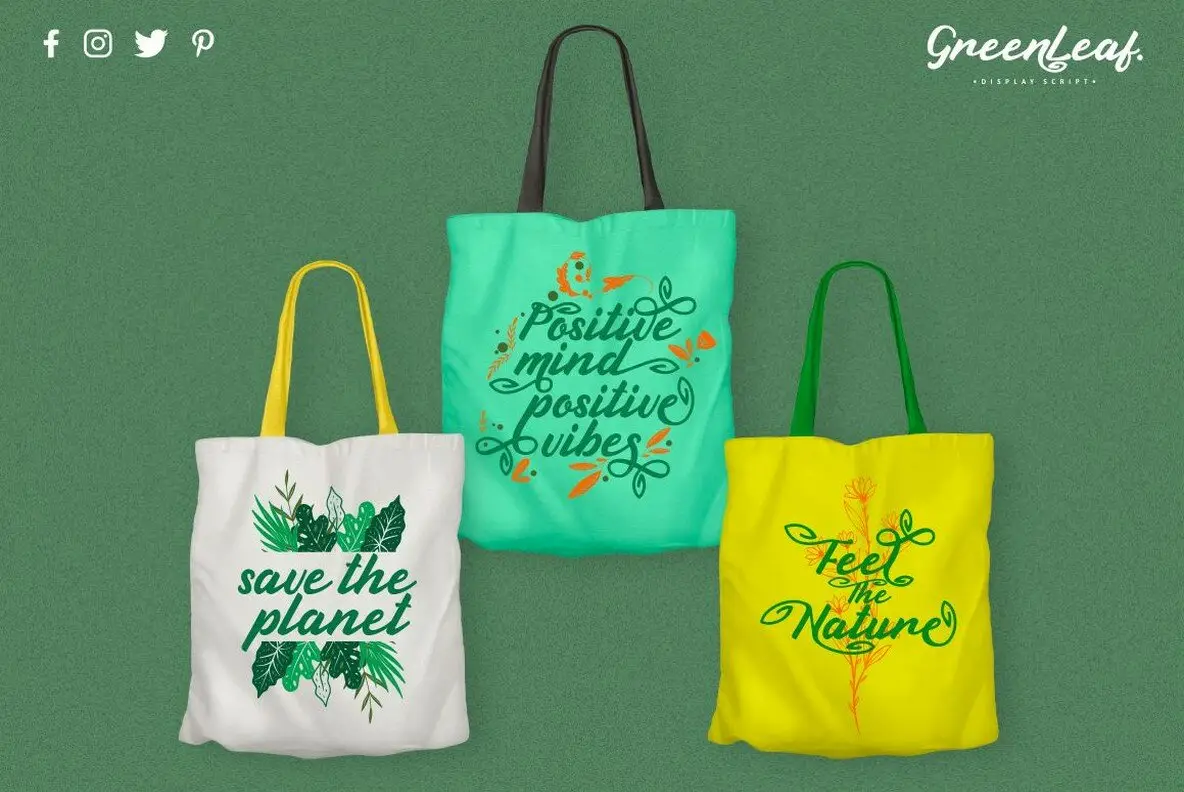 Green Leaf Font - Fontpath