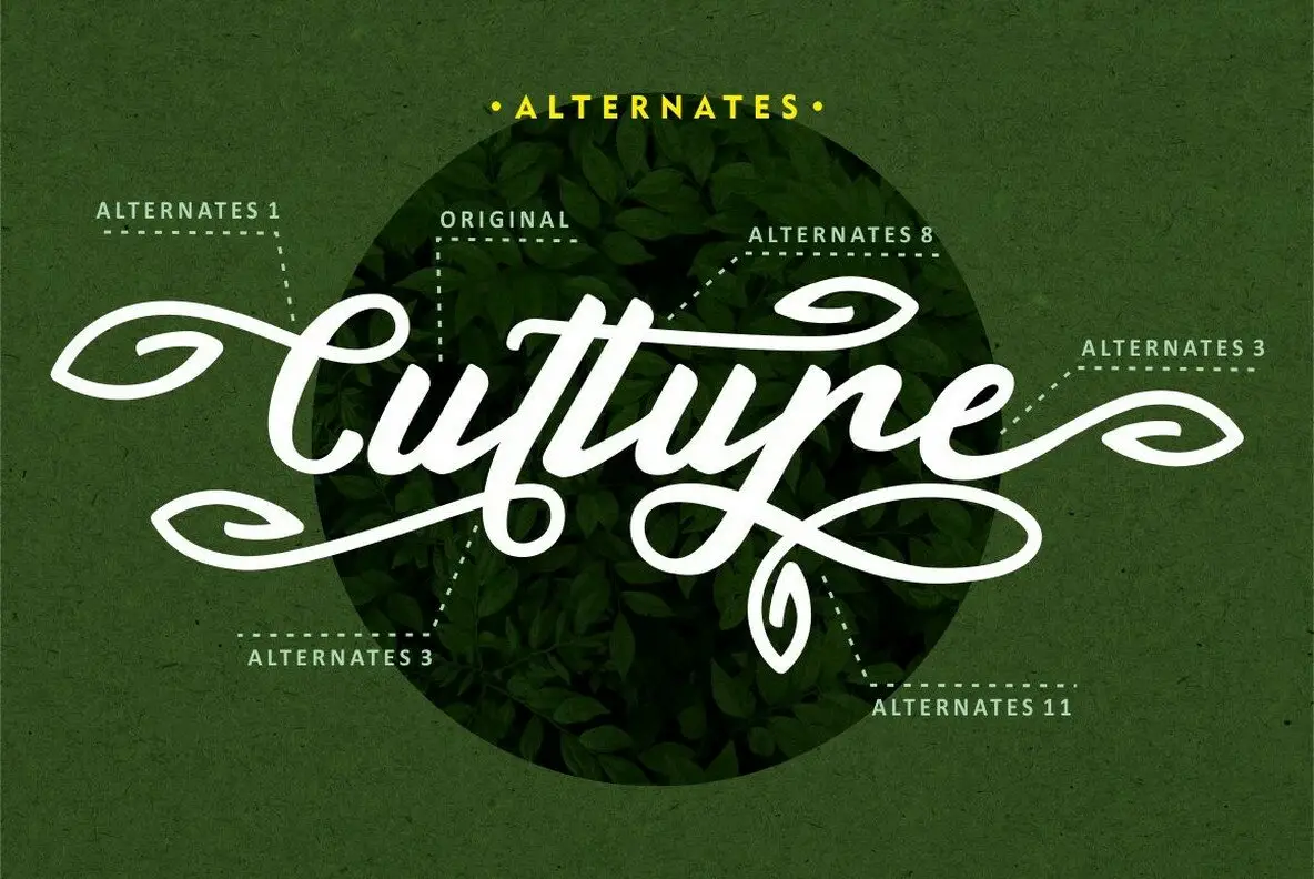Green Leaf Font - FontPath