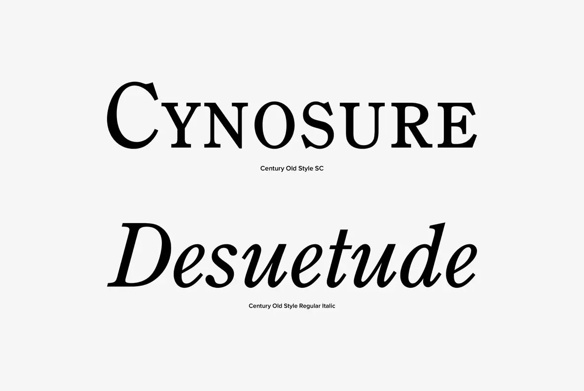 Century Old Style Font YouWorkForThem