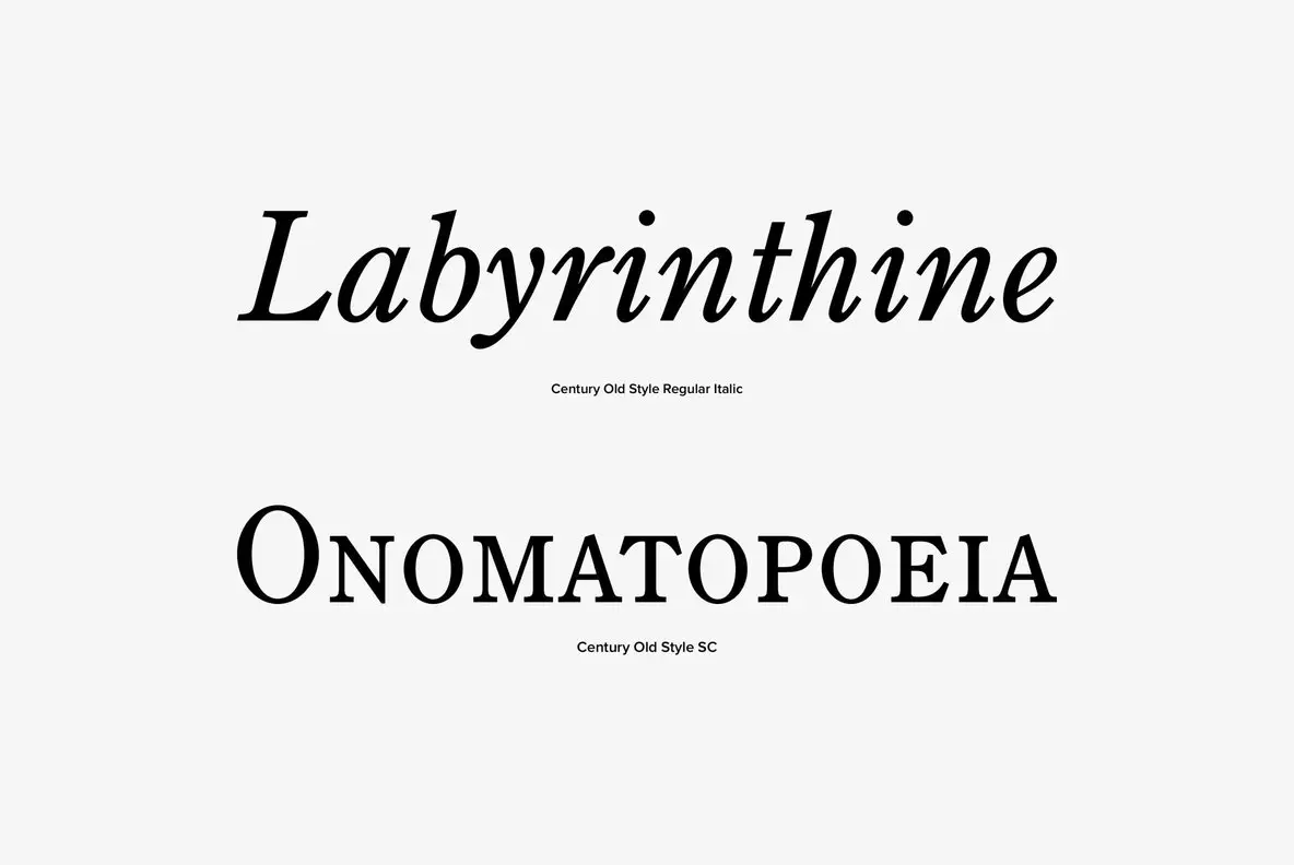 Century Old Style Font YouWorkForThem