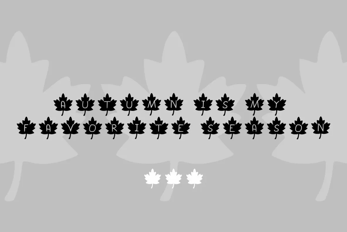 Autumn Leaf Play Font - FontPath