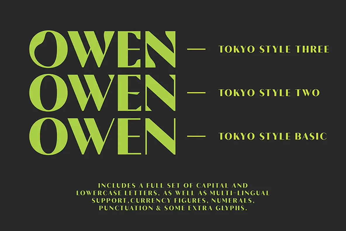Tokyo Family Font - Fontpath